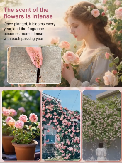 Home Gardening Double Petal Rose Seeds