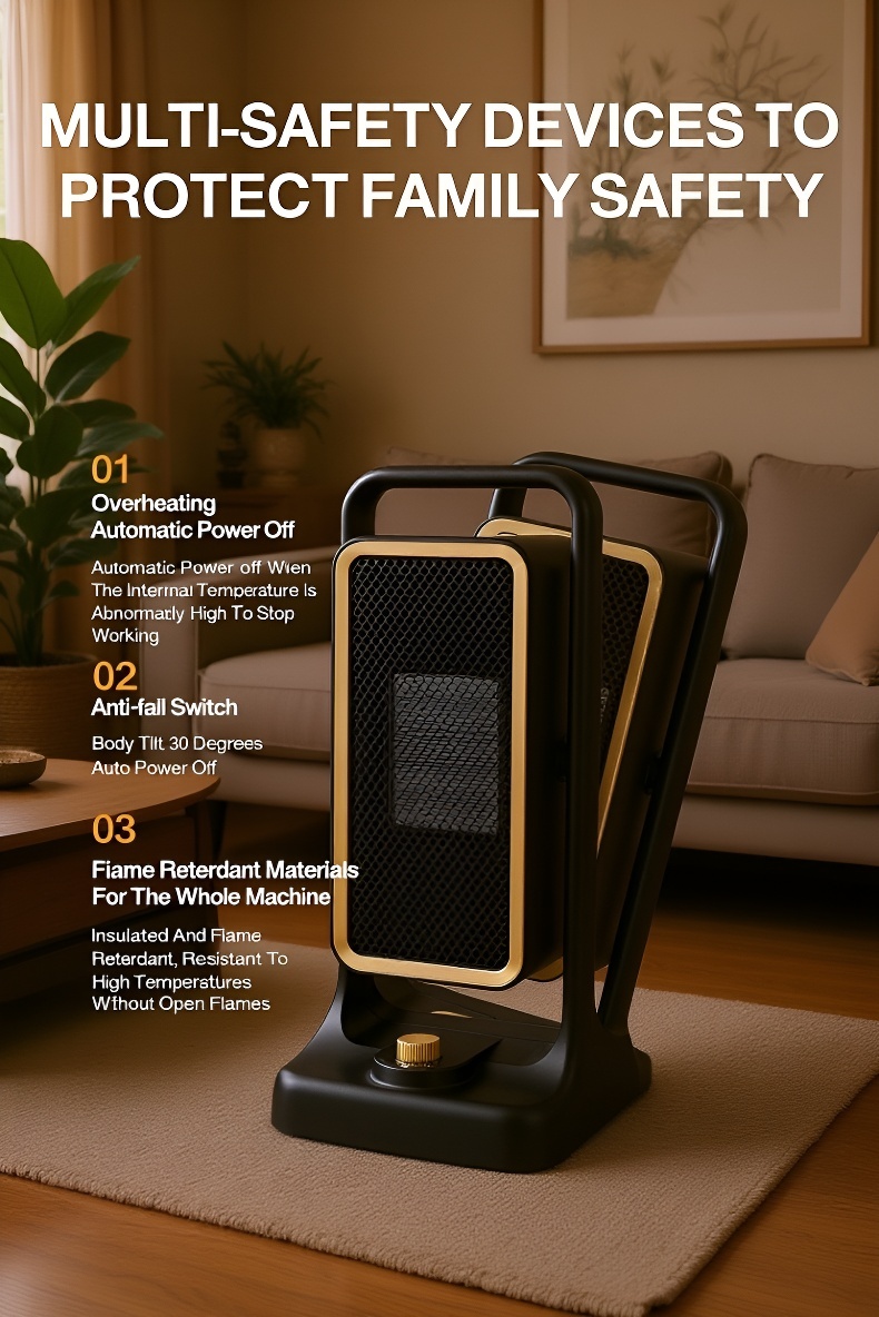 Energy-Saving Vertical Heater control panel