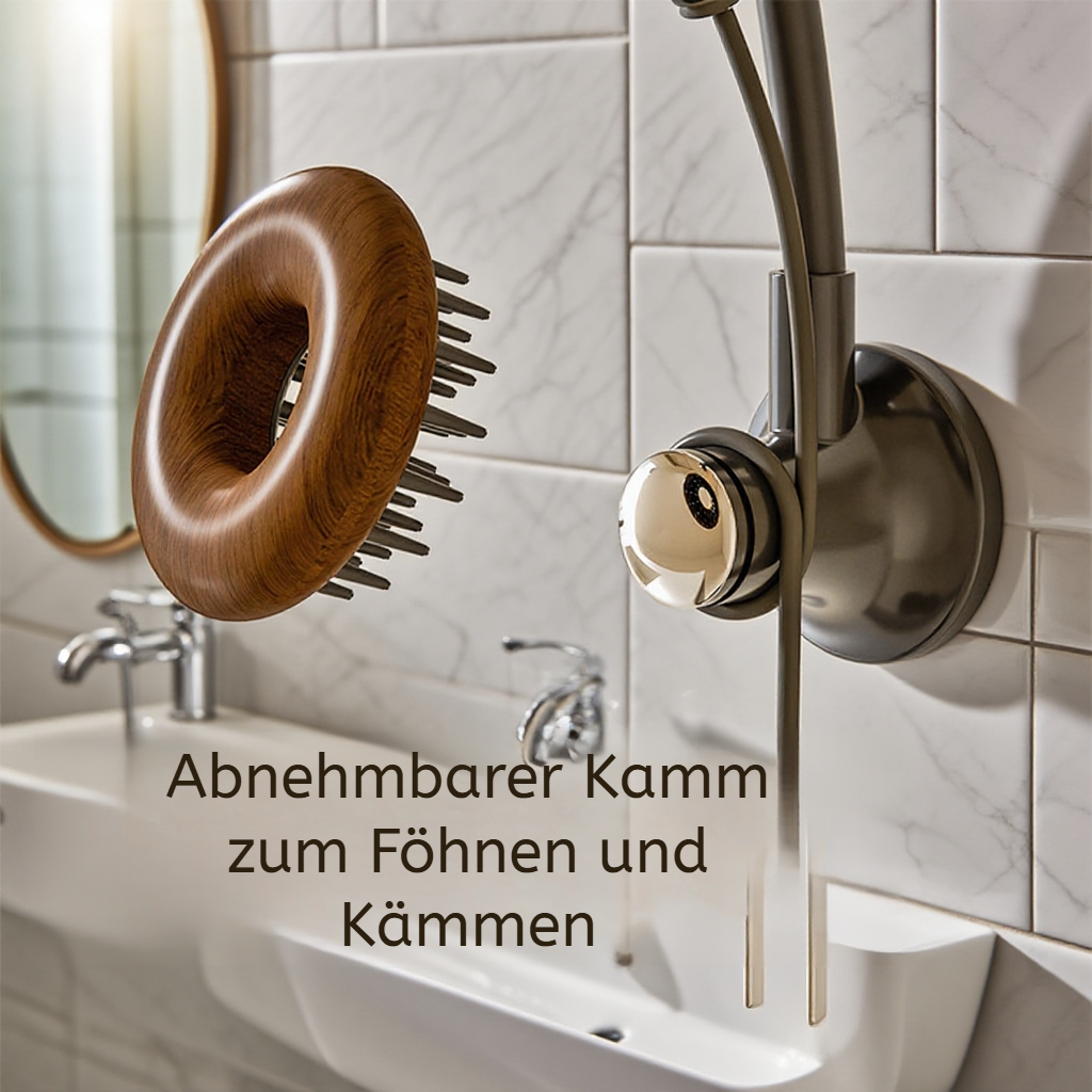 Multifunktionaler Badezimmer Haartrockner-Halter und Organizer