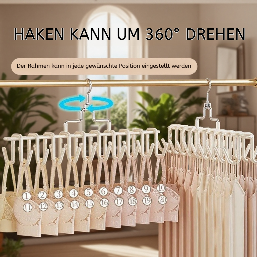 Mehrzweck-Wäscheaufhänger mit massiver Speicherfunktion