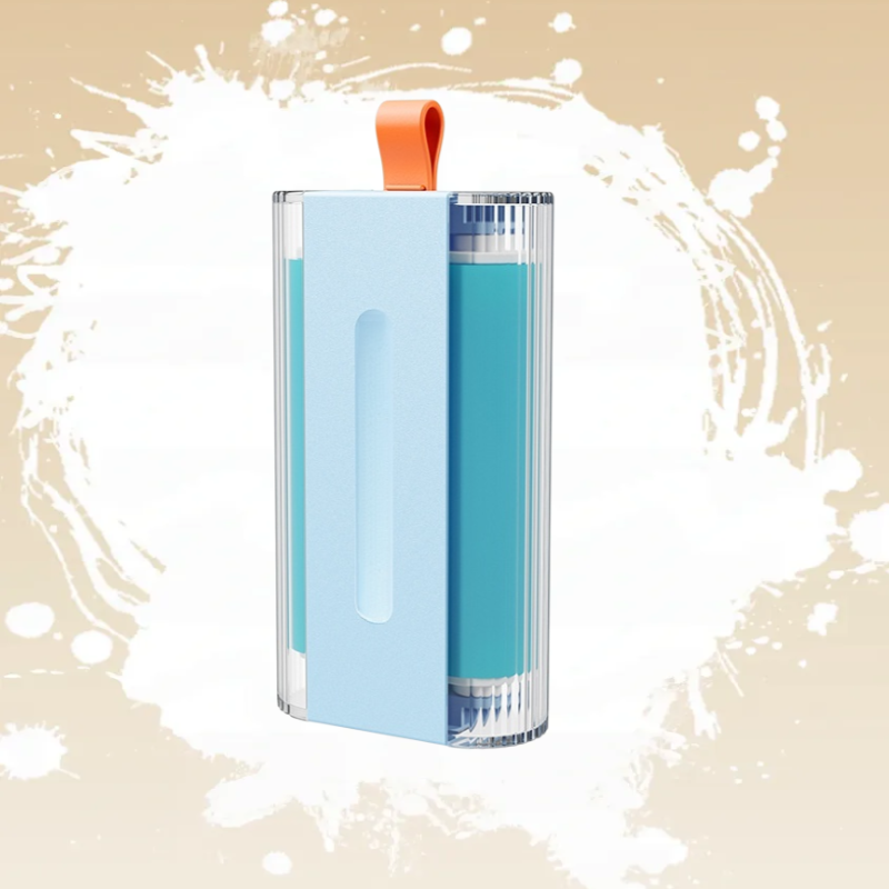 Doppelseitige tragbare Staubbürste für den Haushalt mit Abdeckung