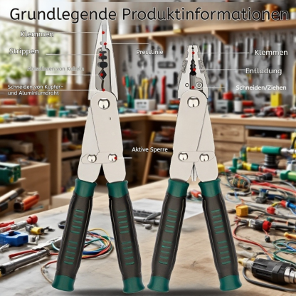 Stahl-Drahtzange zweifarbig multifunktional verformbar doppelt verwendbar