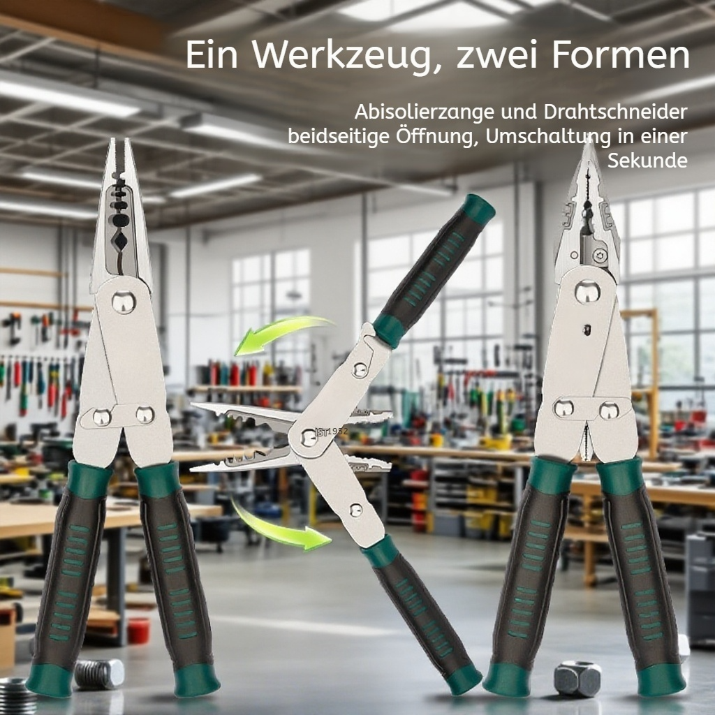 Stahl-Drahtzange zweifarbig multifunktional verformbar doppelt verwendbar