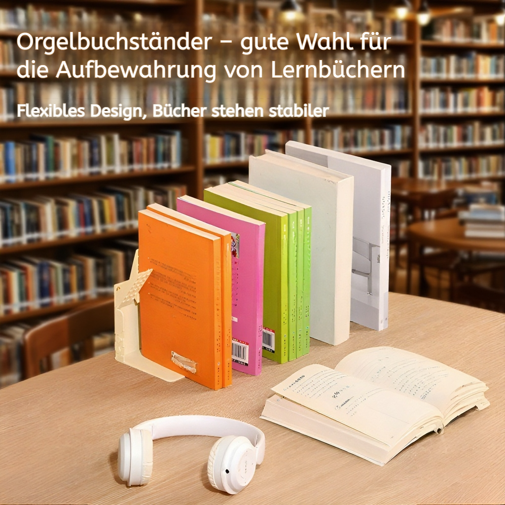 Kunststoff Buchhalter Tischregal Aufbewahrungsständer für Bücher