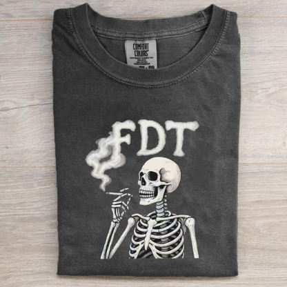 FDT Skeleton Smoking T-Shirt