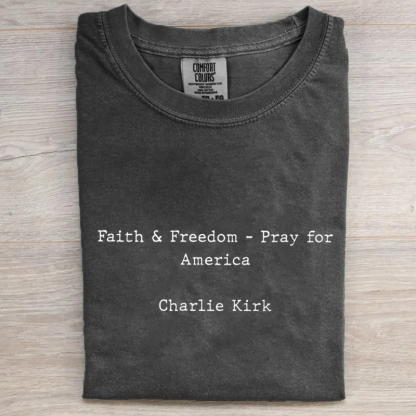 Faith&Freedom Pray for America T-Shirt