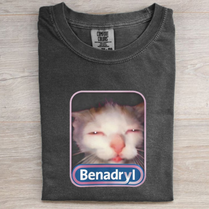 Benadryl Meme Cat T-shirt