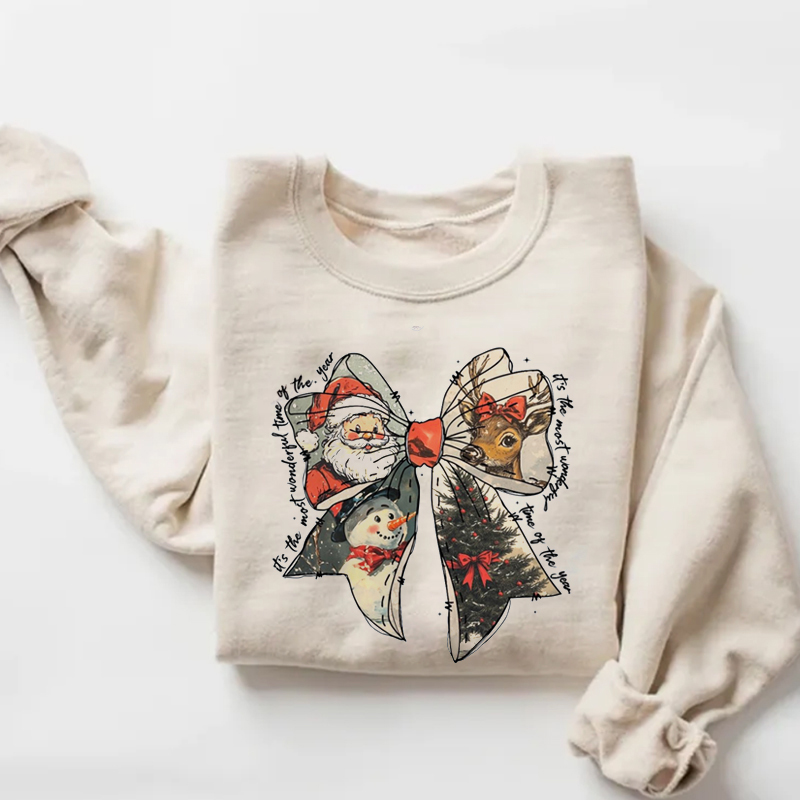 Vintage Retro Santa Christmas Sweatshirt