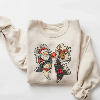 Vintage Retro Santa Christmas Sweatshirt
