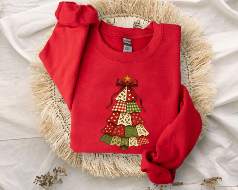 Coquette Christmas Tree Sweatshirt