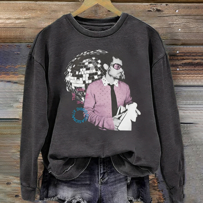 Retro Pop Concert Fan Disco Inspired Sweatshirt