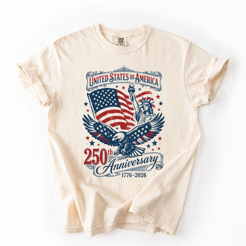 1776 2026 Land Of The Free Patriotic T-shirt