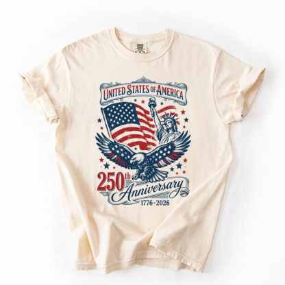 1776 2026 Land Of The Free Patriotic T-shirt