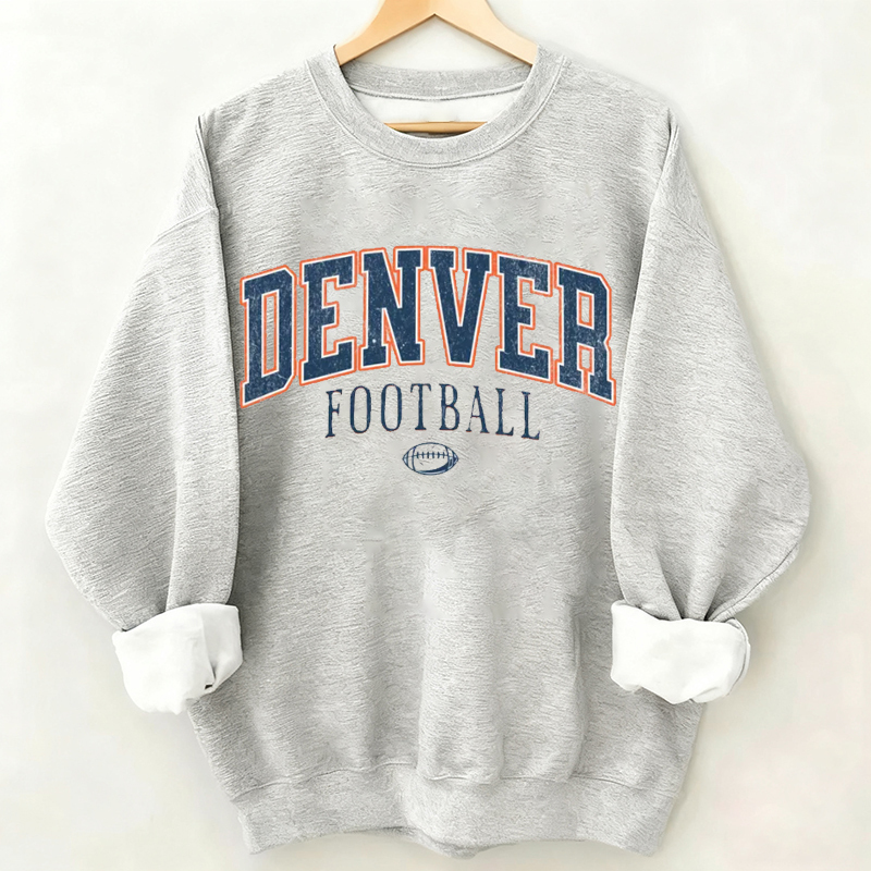 Denver Retro Football Sweatshirt