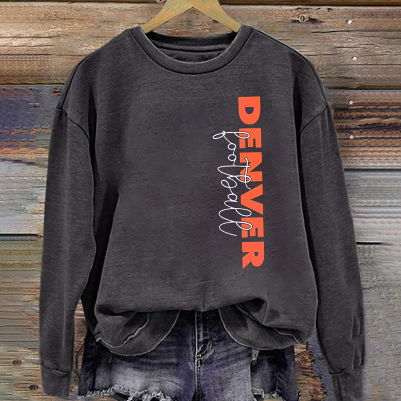 Denver Retro Football Sweatshirt