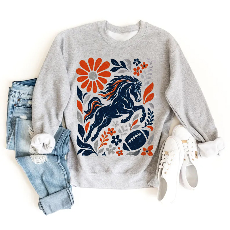 Denver Retro Football Sweatshirt