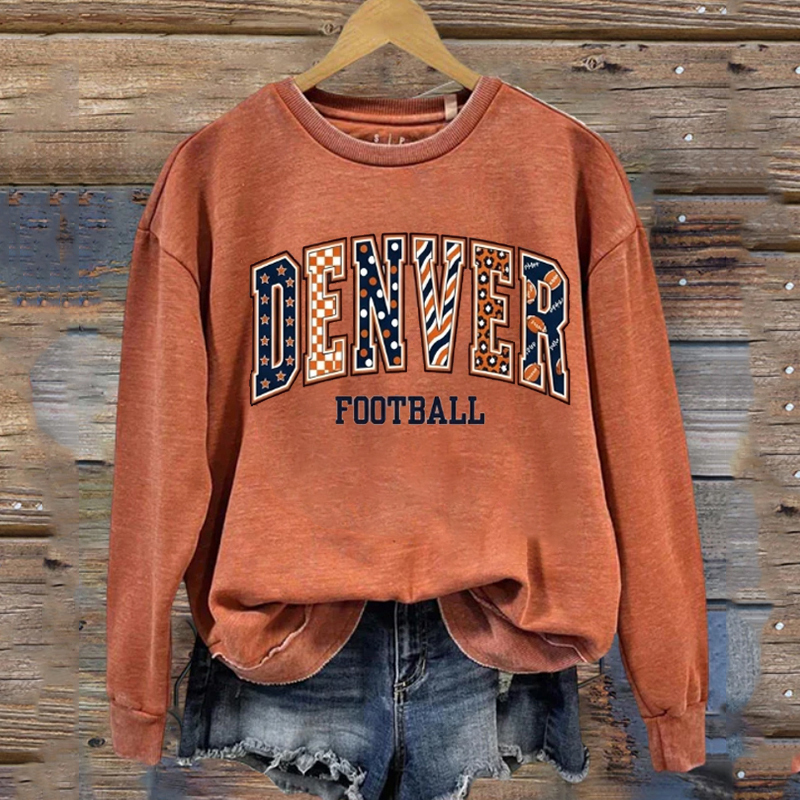 Denver Retro Football Sweatshirt