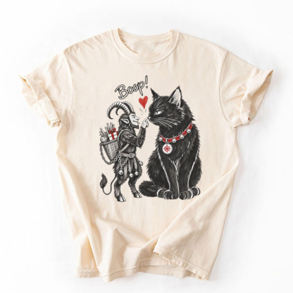 Krampus & Yule Cat Boop T-shirt