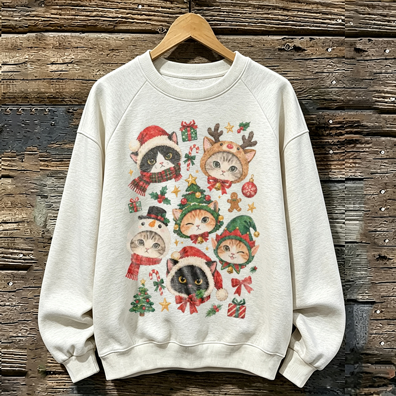 Christmas Cat Sweatshirt