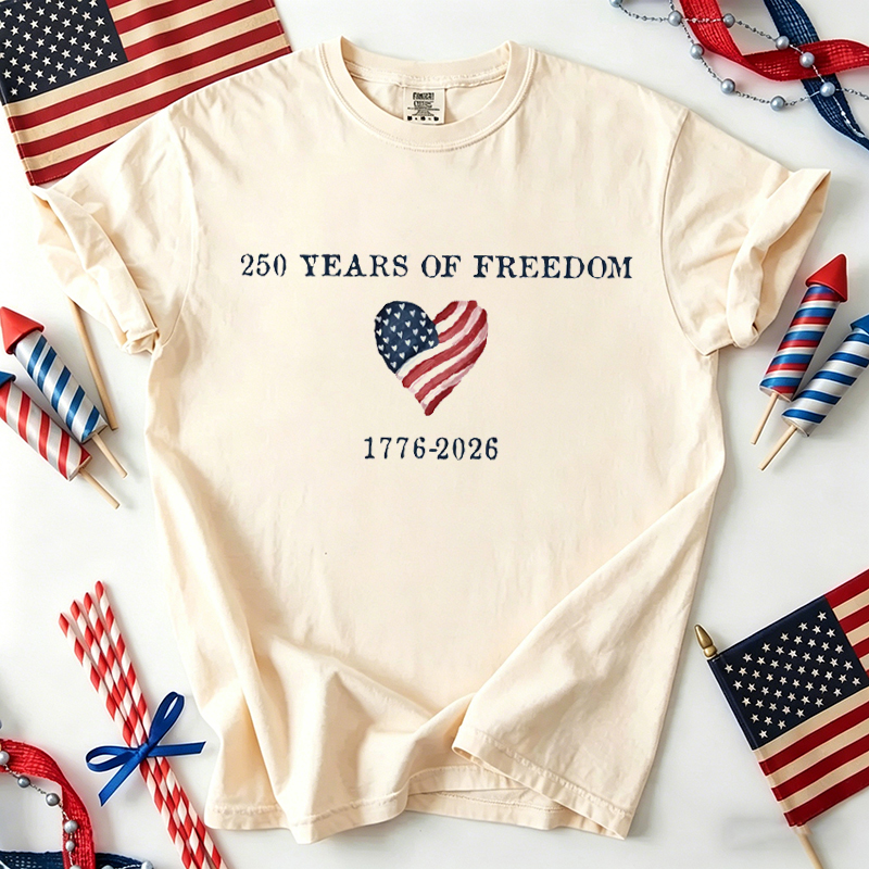 1776 2026 Land Of The Free Patriotic T-shirt
