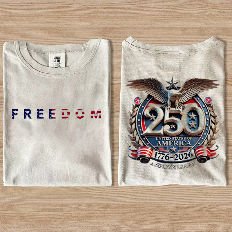 1776 2026 Land Of The Free Patriotic T-shirt