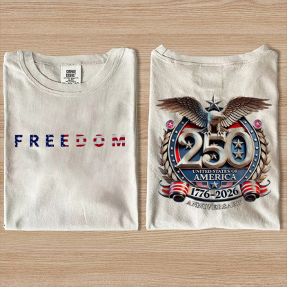 1776 2026 Land Of The Free Patriotic T-shirt