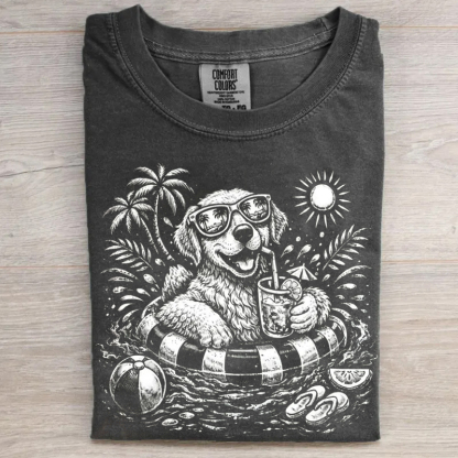 Goldendoodle Summer Beach Dog T-Shirt