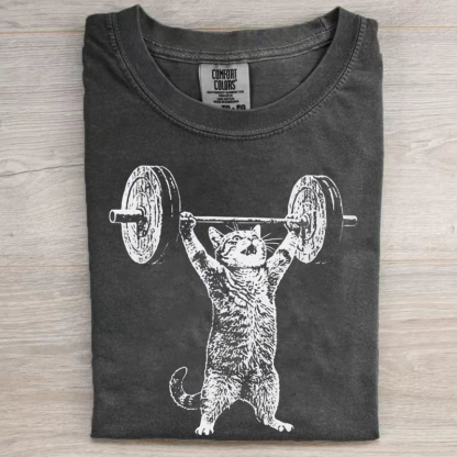 Funny Cat Gym T-shirt