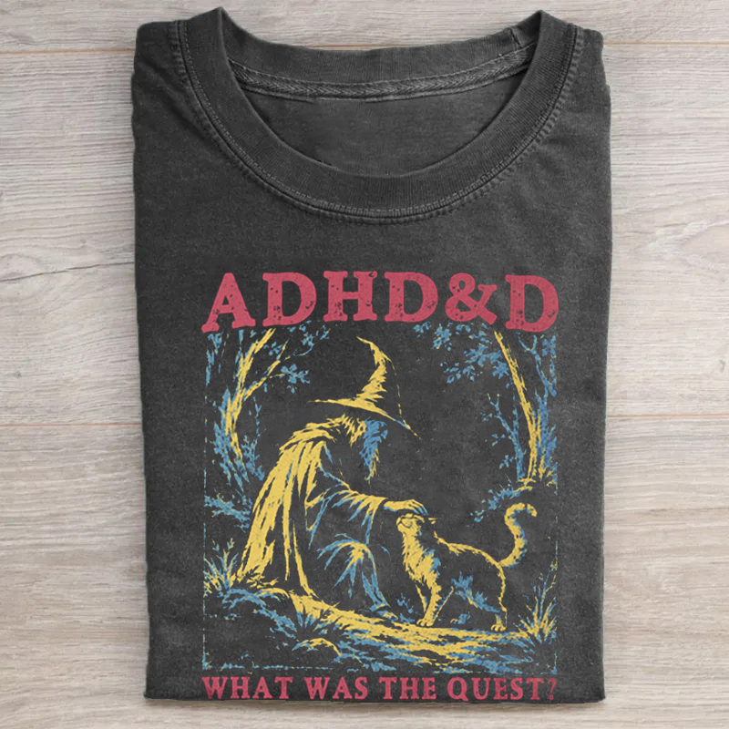 ADHD Wizard Cat T-shirt