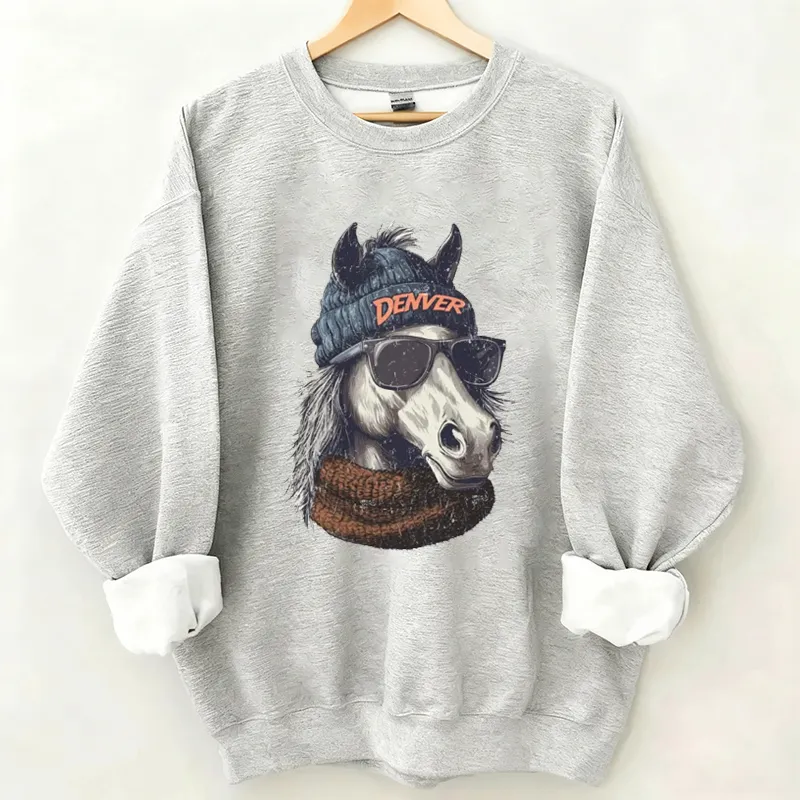 Denver Retro Football Sweatshirt