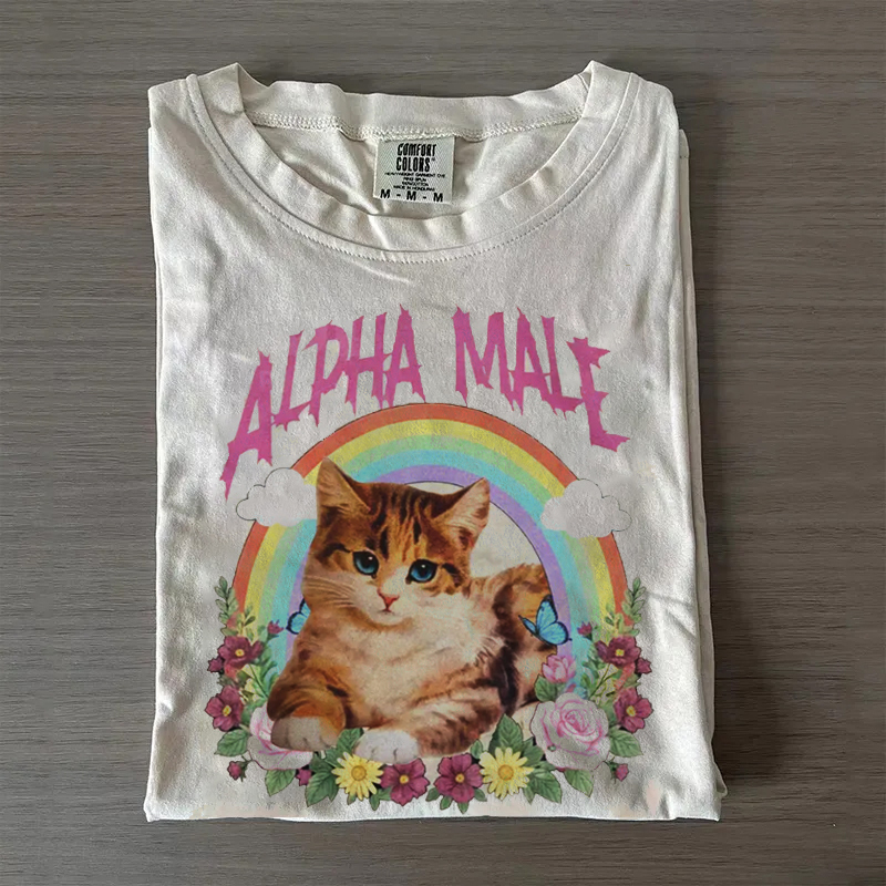 Alpha Male Funny Kitten T-shirt