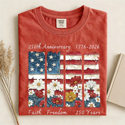 1776 2026 Land Of The Free Patriotic T-shirt