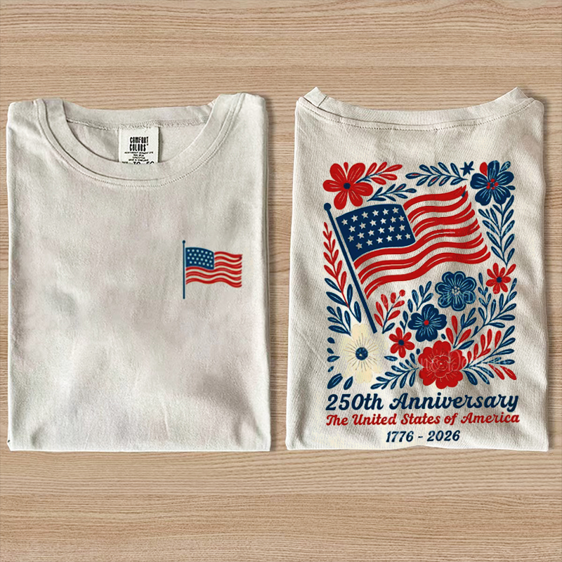 1776 2026 Land Of The Free Patriotic T-shirt