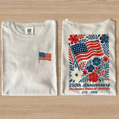 1776 2026 Land Of The Free Patriotic T-shirt