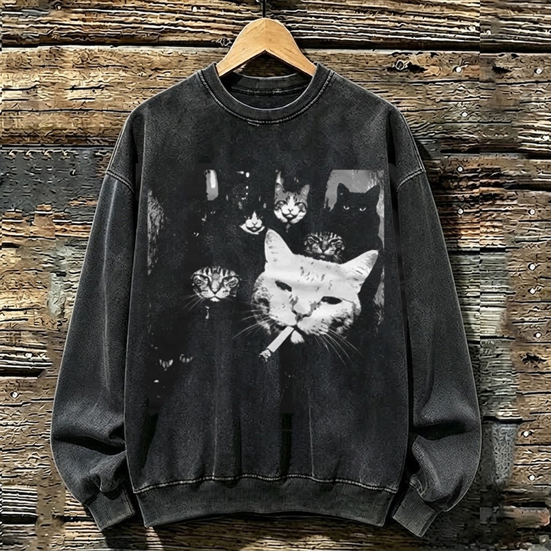 Funny Gangster Cat Sweatshirt