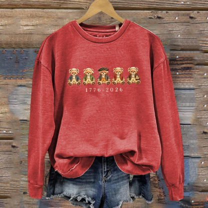 1776 2026 Land Of The Free Patriotic Sweatshirt