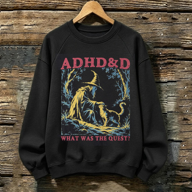 ADHD Wizard Cat Sweatshirt