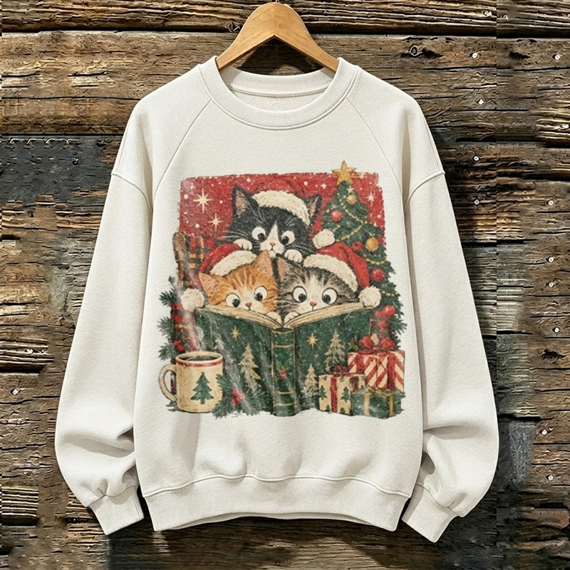 Funny Cat Lover Christmas Sweatshirt