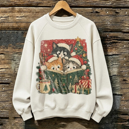 Funny Cat Lover Christmas Sweatshirt