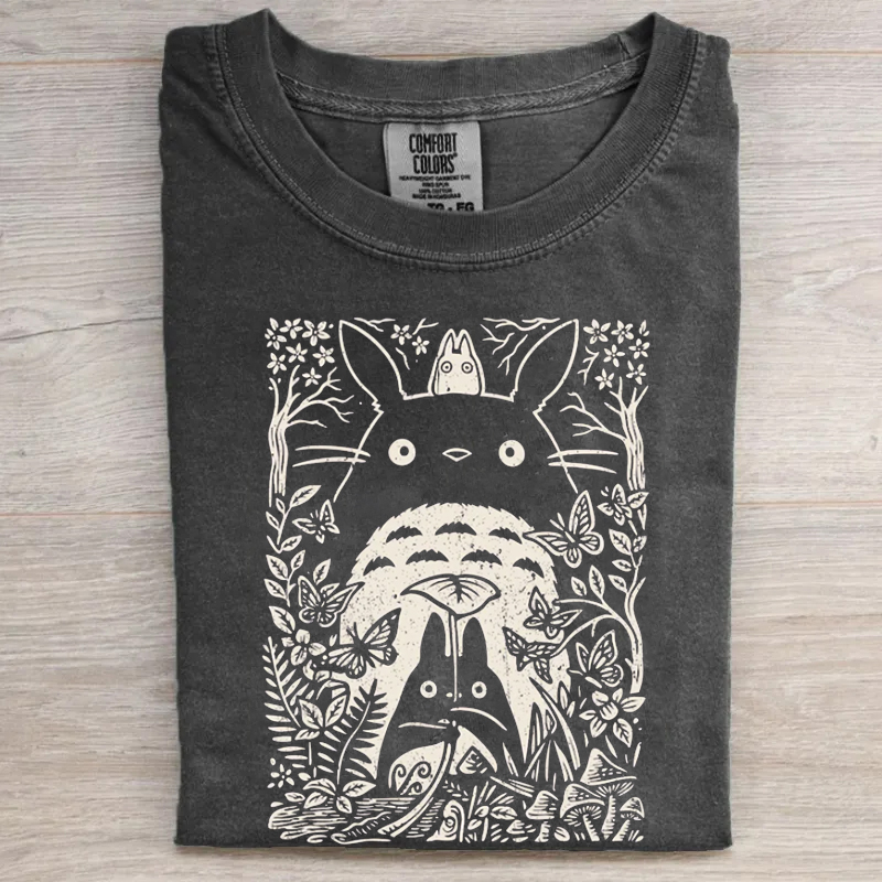 Vintage Cartoon Totoro T-shirt