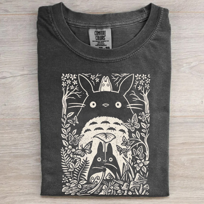 Vintage Cartoon Totoro T-shirt