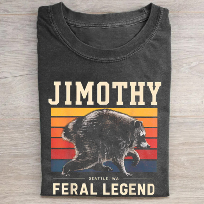 Jimothy Raccoon Seattle Feral Legend Meme T-Shirt