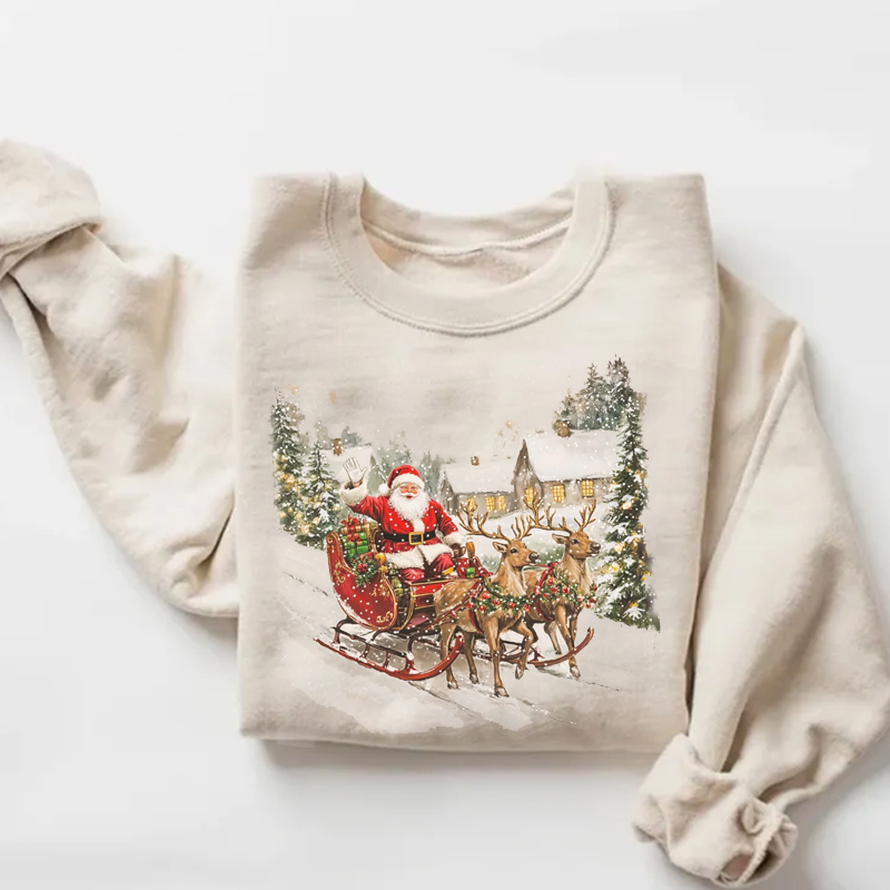 Vintage Santa Crewneck Sweatshirt