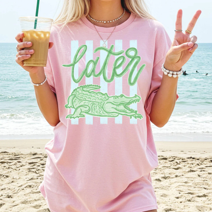 Gator Beach Coastal Summer T-shirt