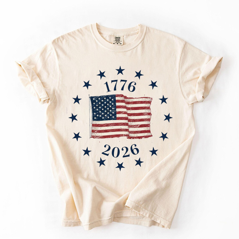 1776 2026 Land Of The Free Patriotic T-shirt