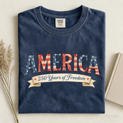 1776 2026 Land Of The Free Patriotic T-shirt