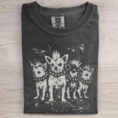 Funny Chihuahua Lover Vintage Punk T-Shirt