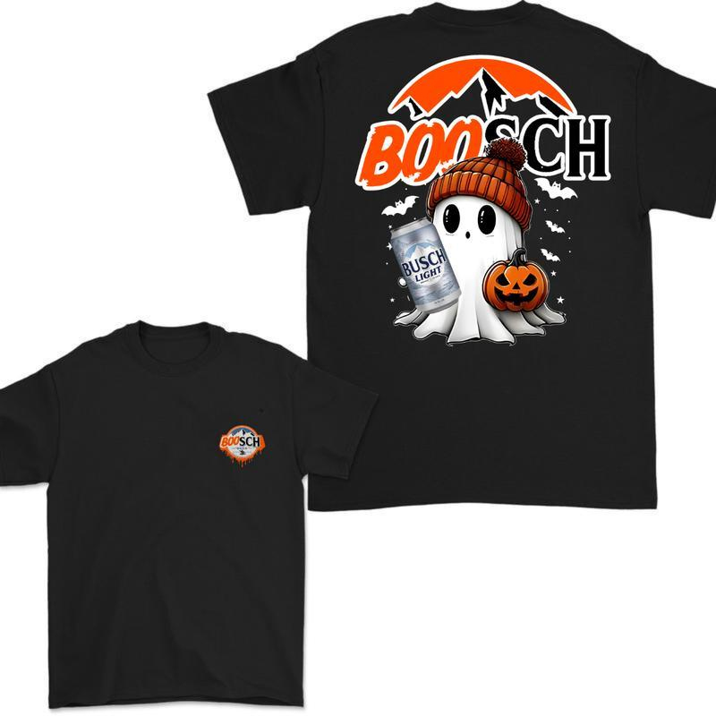 Boosh Light Cute Boo Ghost Halloween T-shirt