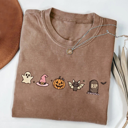 Pumpkin Ghost Halloween T-shirt