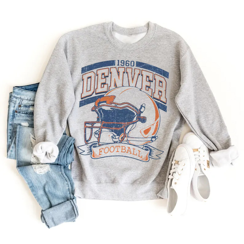 Denver Retro Football Sweatshirt
